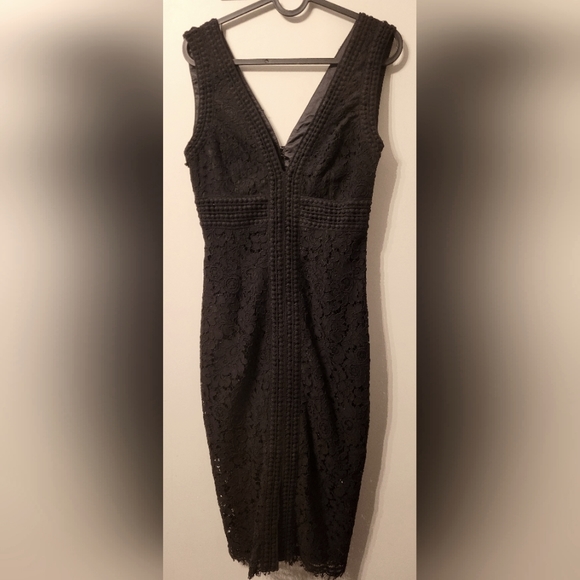 Bardot black lace sheath dress, size XS - Picture 3 of 5